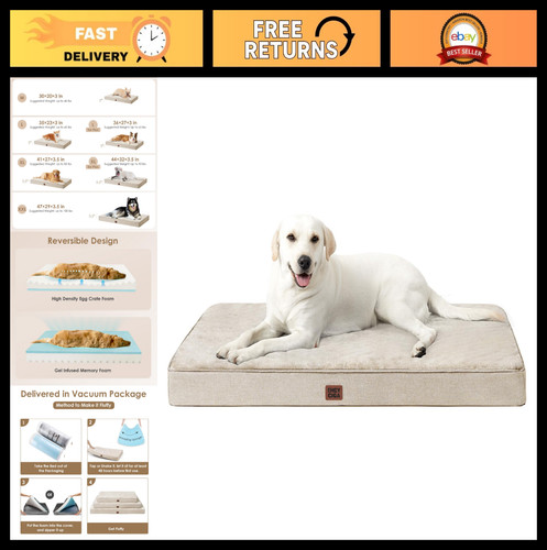 Extra large orthopedic dog bed - large,