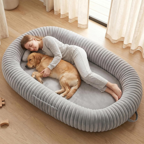 Oversized human dog - bed, for