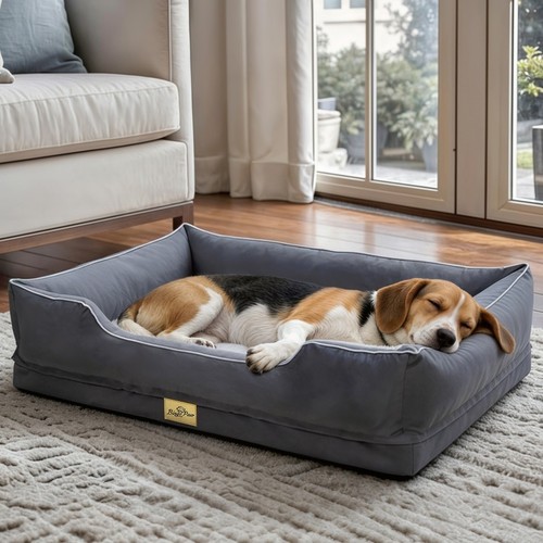 Large orthopedic dog - dog, bed