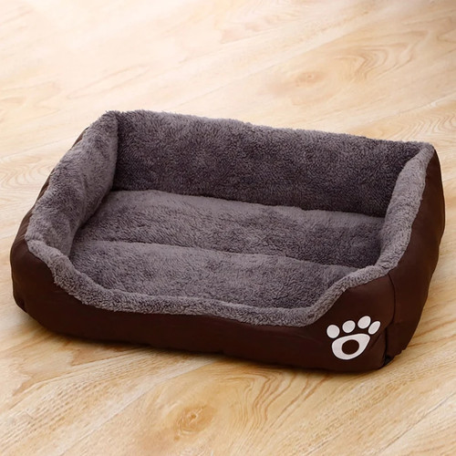 Black dog bed plush - bed,