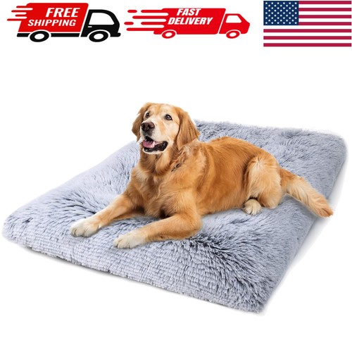 Plush extra large dog bed - large,