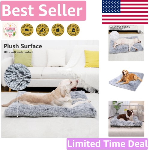 Plush extra large dog bed - large,
