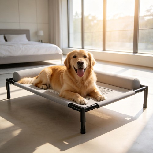 Outdoor elevated dogs - dogs, bed